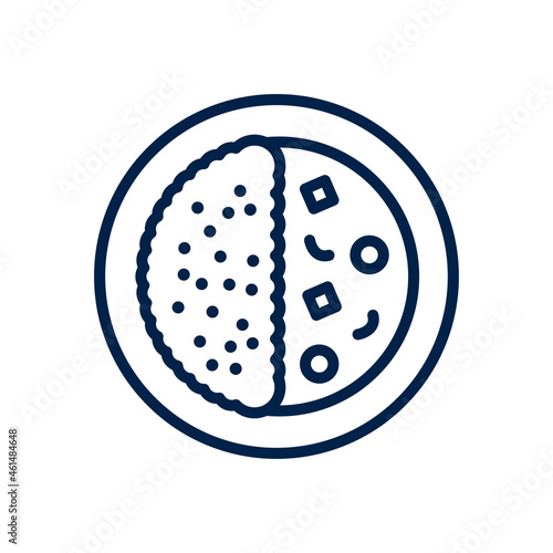 Curry icon logo template isolated on white background.