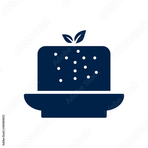 Tofu icon logo template isolated on white background.