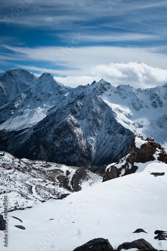 ski resort in the mountains