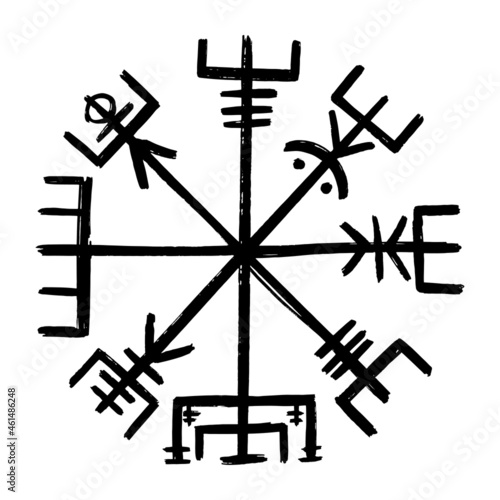 Vegvisir. Viking Compass photo