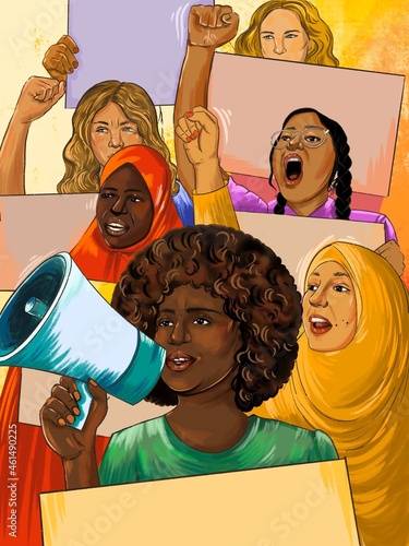 Fototapeta Women protest 2 