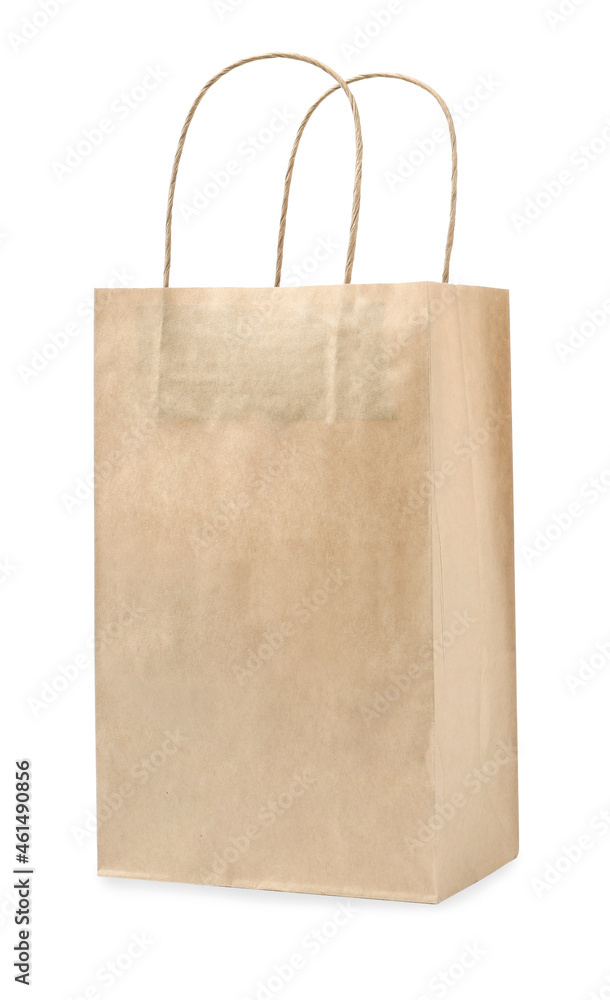 Empty shopping paper bag isolated on white Empty shopping paper bag isolated on white