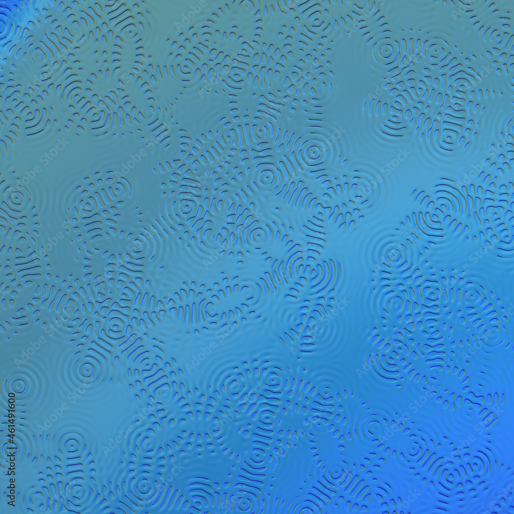 Fototapeta premium Like a waves on blue water surface abstract background 3d digital illustration