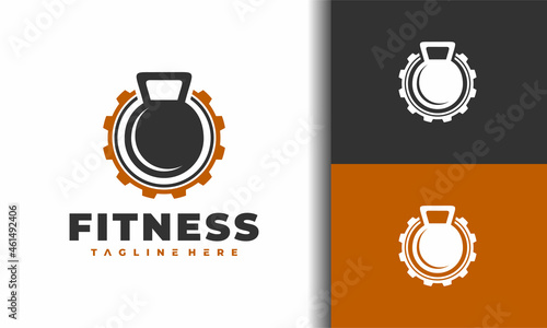 dumbbell gear fitness logo