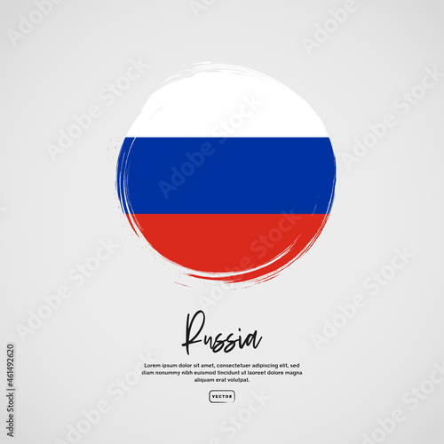 Flag of Russia with brush stroke effect and text Free Download Flag of Russia with brush stroke effect and text - GFXLoad