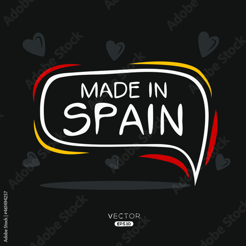 Made in Spain  vector illustration.