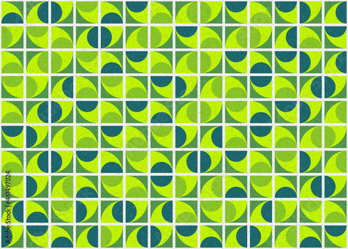 Abstract Geometric Pattern generative computational art illustration
