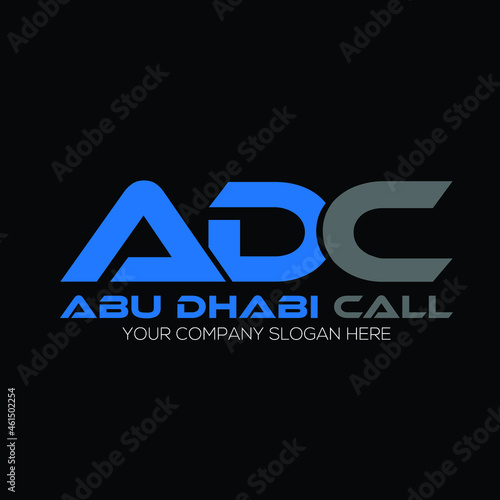 ADC letter  logo design for company