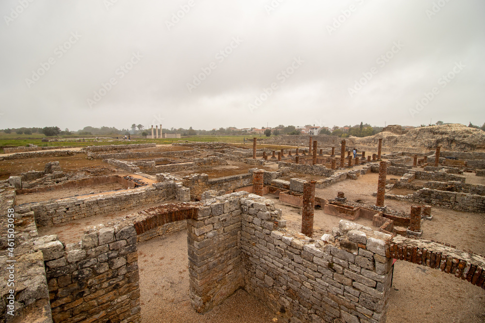 Roman ruins of Conimbriga near Coimbra in Portugal Roman ruins of Conimbriga near Coimbra in Portugal
