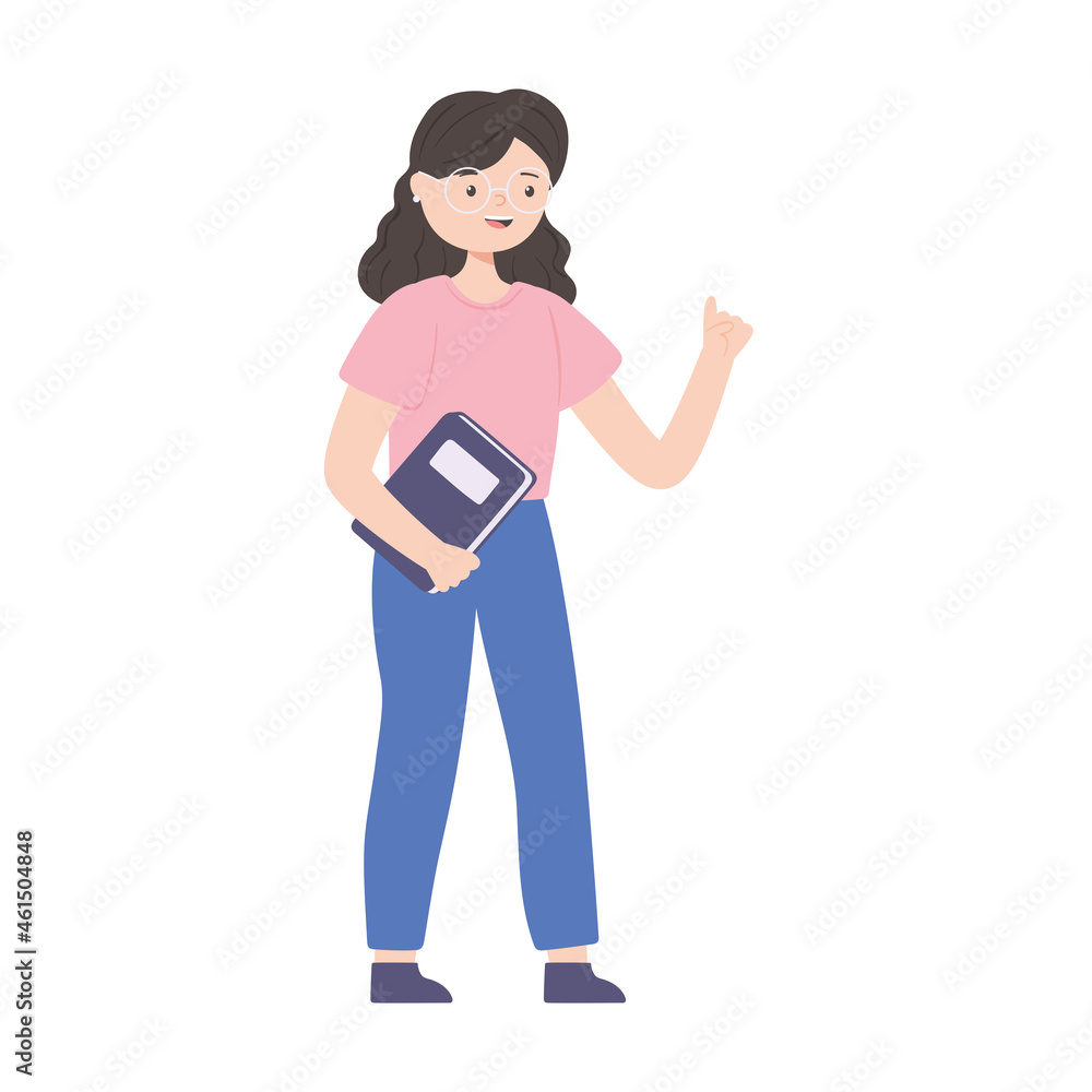 Fototapeta premium woman with a book