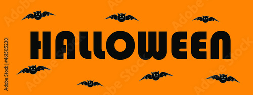 Tablou Canvas Advertising banner for Halloween