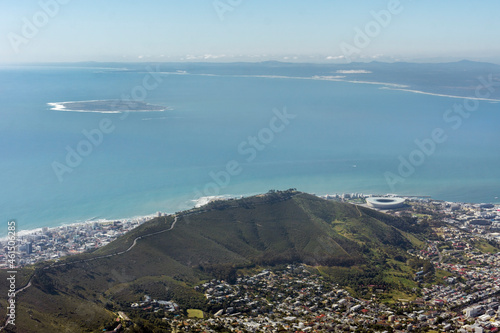 Kapstadt mit Signal Hill und Robben Island