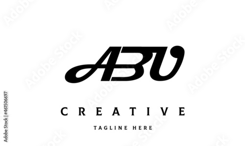 ABU creative three latter logo design	