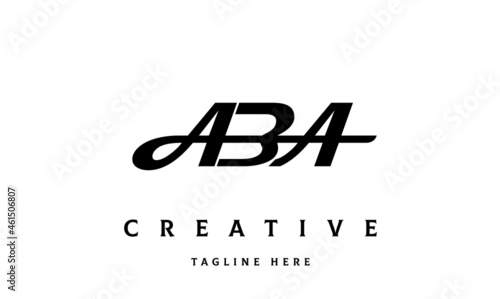 ABA creative three latter logo design	