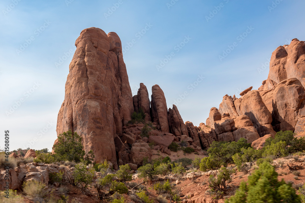 landscape on arches national park in the united states of america