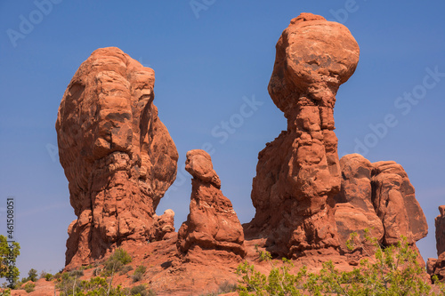 landscape on arches national park in the united states of america