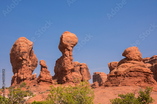 landscape on arches national park in the united states of america