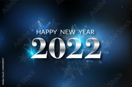 silver new year 2022 background vector design illustration