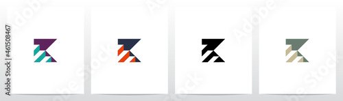 Stairs On Letter Logo Design K