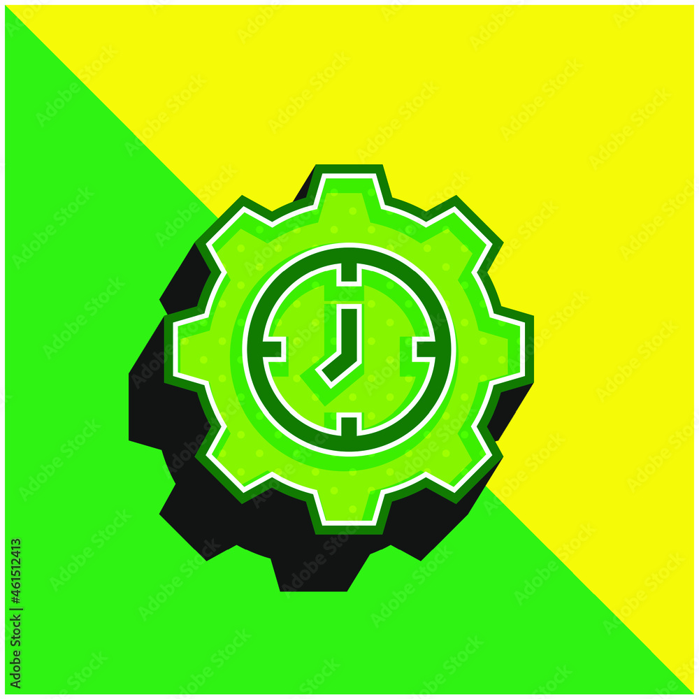 Adjust Green and yellow modern 3d vector icon logo Adjust Green and yellow modern 3d vector icon logo