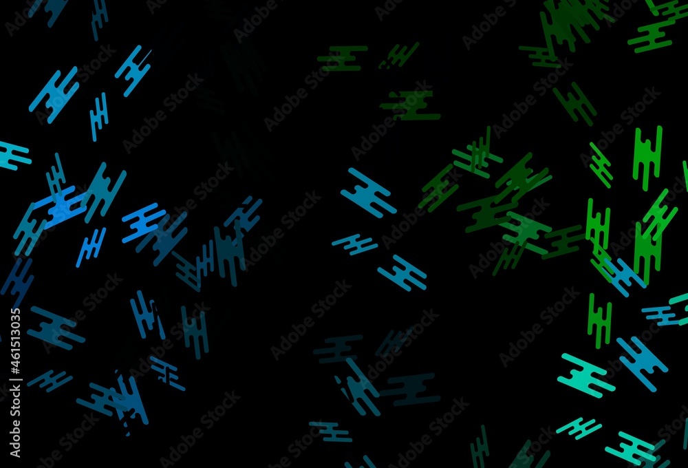 Dark Blue, Green vector layout with flat lines.