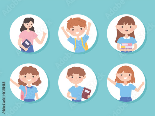 teacher and pupils