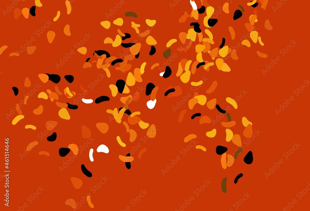Light Orange vector backdrop with abstract shapes. Light Orange vector backdrop with abstract shapes.