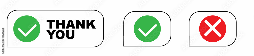 Obraz premium Thank you speech bubble 