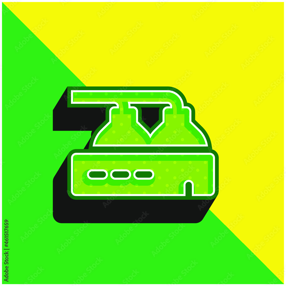 Beer Factory Green and yellow modern 3d vector icon logo Beer Factory Green and yellow modern 3d vector icon logo