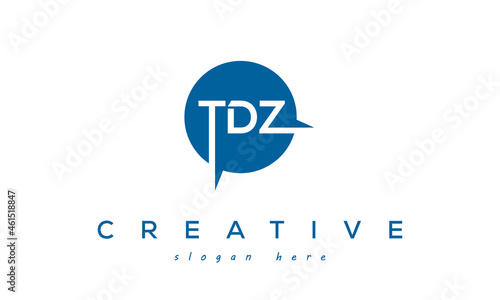 TDZ creative circle letters logo design victor photo