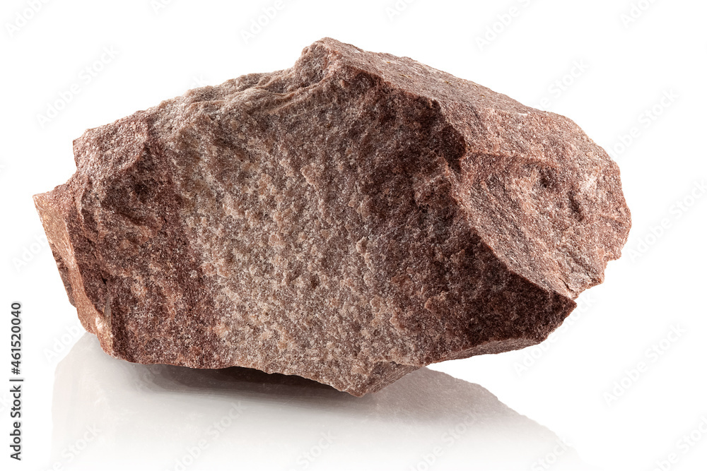 Stone, a fragment of crimson quartzite Stone, a fragment of crimson quartzite
