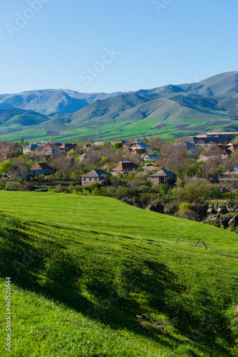 Panoramic view of Kurtan village, Armenia