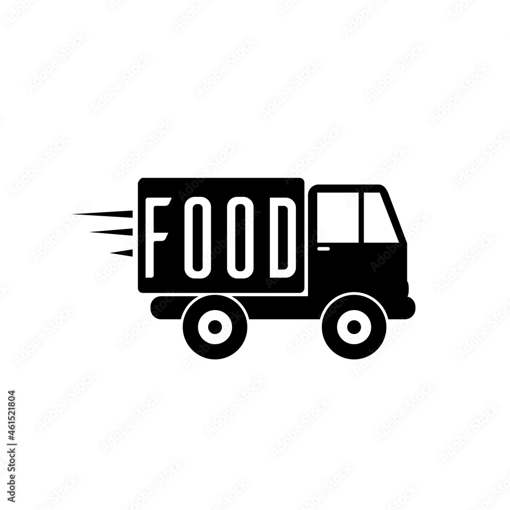 Food truck icon isolated on white background Food truck icon isolated on white background