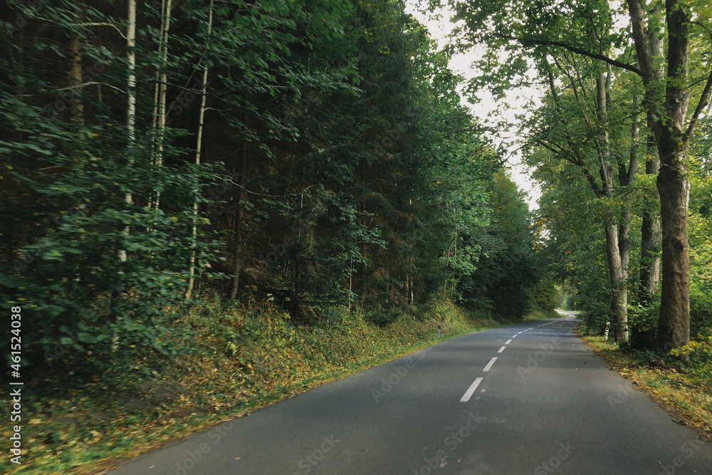 Naklejka premium Exploring roads less ridden, little adventures around hometown