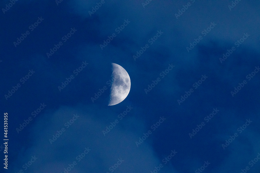 Various phases of the moon