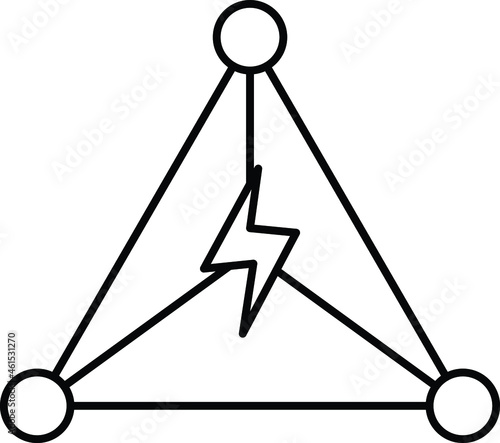 Disruption Isolated Vector icon which can easily modify or edit

