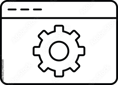 Browser Optimization Isolated Vector icon which can easily modify or edit