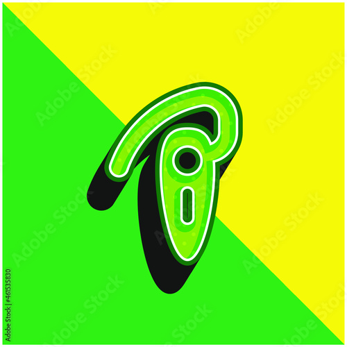 Bluetooh Connection Green and yellow modern 3d vector icon logo photo