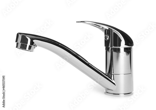 Obraz na płótnie Single handle water tap isolated on white