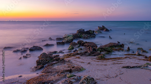 Sunset from the Mexican town of Chicxulub. photo