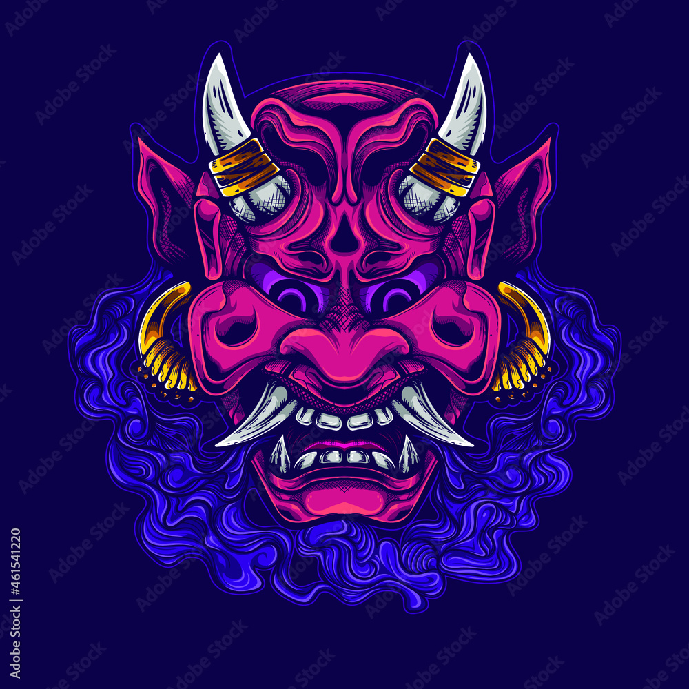 red oni mask red oni mask