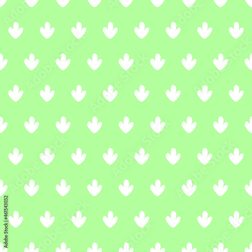 Neon green seamless pattern with white cactus.
