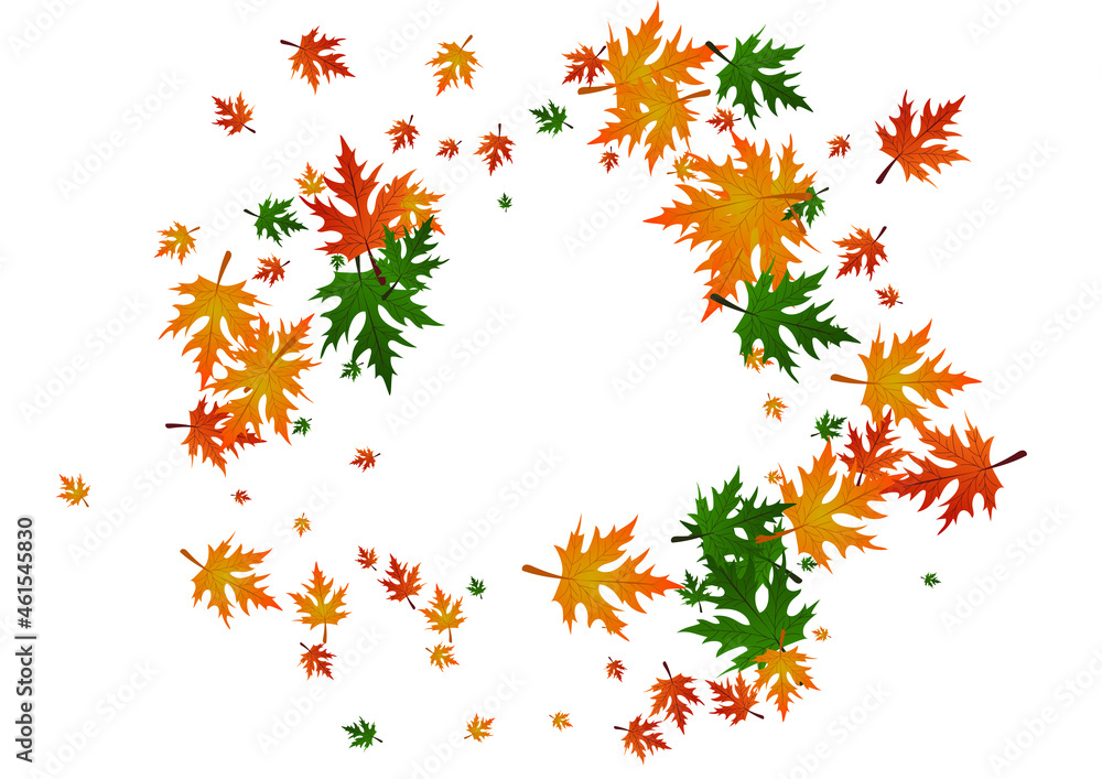 Ocher Maple Background White Vector. Leaves Giving Design. Orange Abstract. Shape Illustration. Golden Floral Design. Ocher Maple Background White Vector. Leaves Giving Design. Orange Abstract. Shape Illustration. Golden Floral Design.