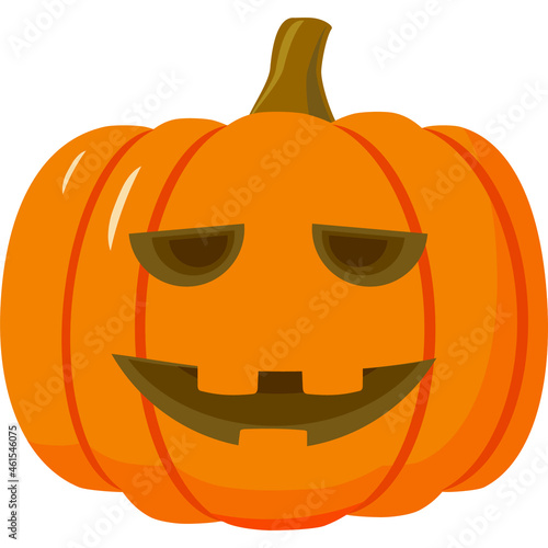 Big Halloween pumpkin similar isolate