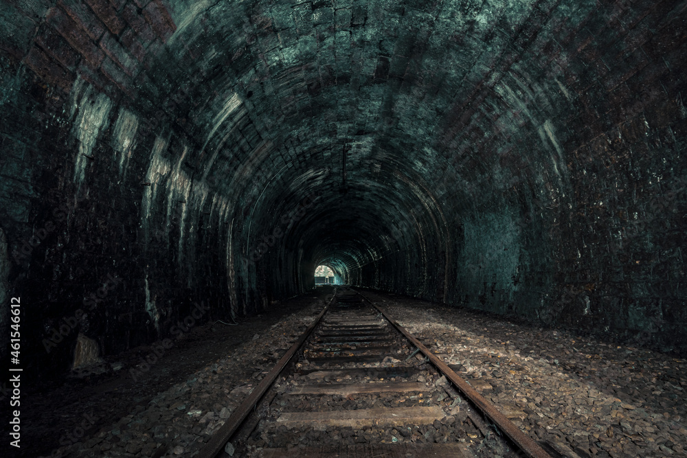 An old abandoned railway tunnel decayed for decades a lost place An old abandoned railway tunnel decayed for decades a lost place