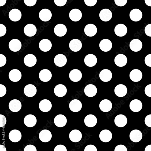 Black and white halftone, dotted, circles pattern, background, backdrop. Dots, Polka dots pattern