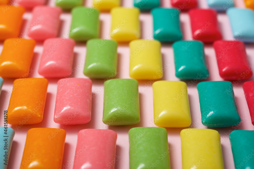 Gums on a table Gums on a table