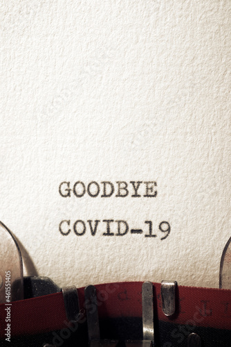 Goodbye Covid-19 text