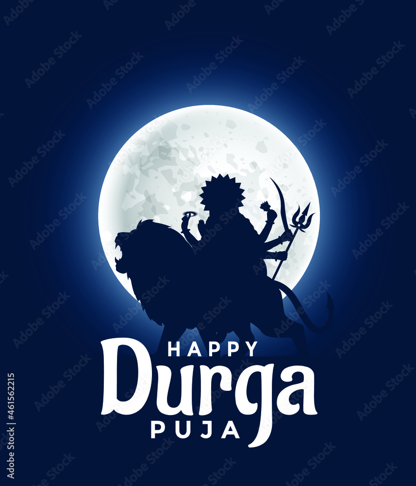 Durga puja poster Graphic trendy design