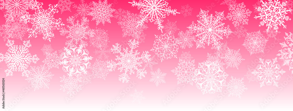 Illustration of big white complex Christmas snowflakes on red background Illustration of big white complex Christmas snowflakes on red background